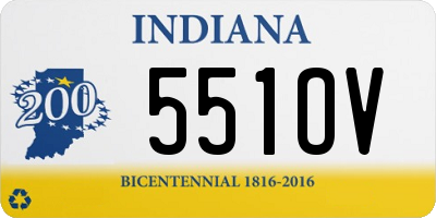 IN license plate 551OV