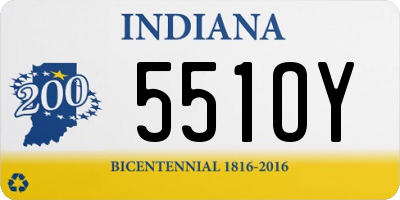 IN license plate 551OY