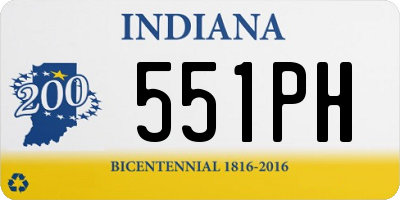IN license plate 551PH