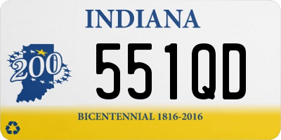 IN license plate 551QD