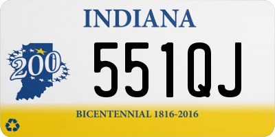 IN license plate 551QJ