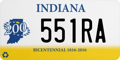 IN license plate 551RA