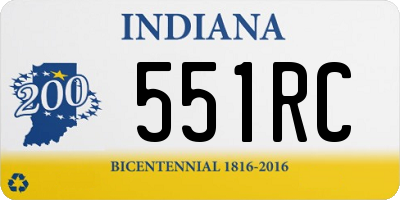 IN license plate 551RC