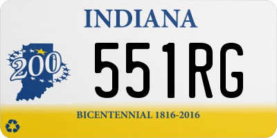 IN license plate 551RG