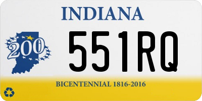 IN license plate 551RQ