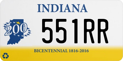 IN license plate 551RR