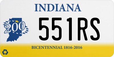 IN license plate 551RS