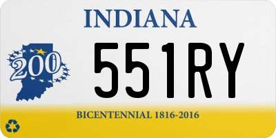 IN license plate 551RY