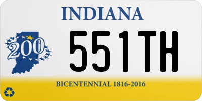 IN license plate 551TH