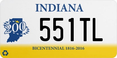 IN license plate 551TL