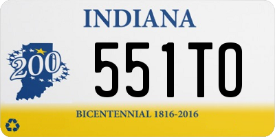 IN license plate 551TO