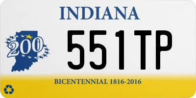 IN license plate 551TP