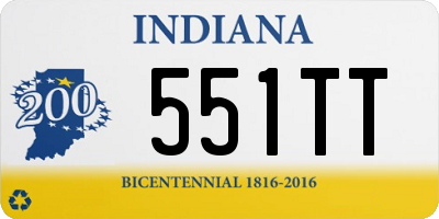 IN license plate 551TT