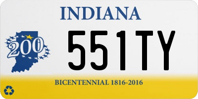 IN license plate 551TY