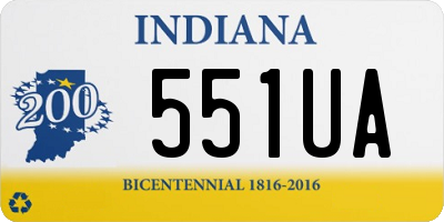 IN license plate 551UA