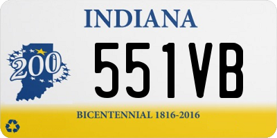 IN license plate 551VB