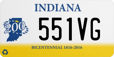 IN license plate 551VG