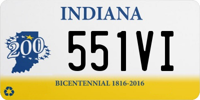 IN license plate 551VI