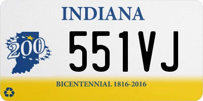 IN license plate 551VJ