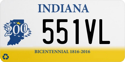 IN license plate 551VL