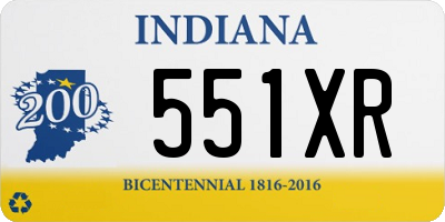 IN license plate 551XR