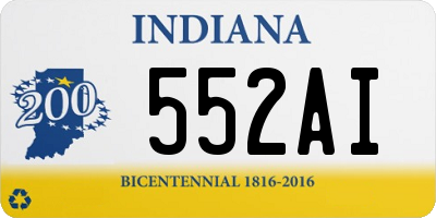 IN license plate 552AI