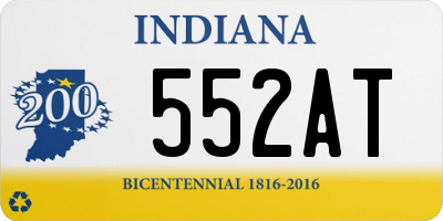 IN license plate 552AT