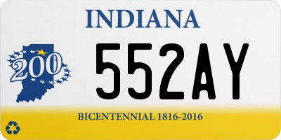 IN license plate 552AY