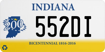 IN license plate 552DI