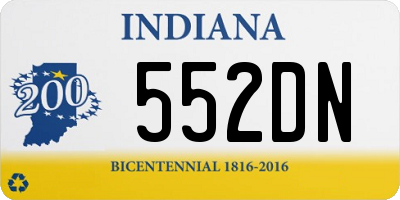 IN license plate 552DN