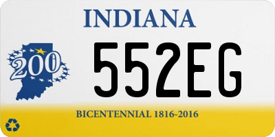 IN license plate 552EG