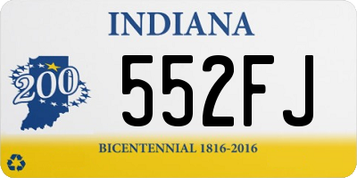 IN license plate 552FJ