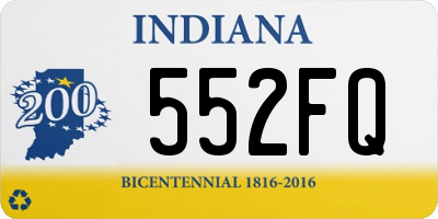 IN license plate 552FQ