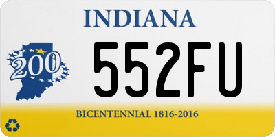 IN license plate 552FU