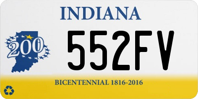 IN license plate 552FV