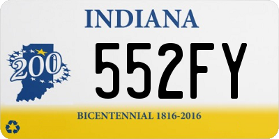 IN license plate 552FY