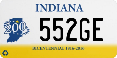 IN license plate 552GE