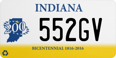 IN license plate 552GV