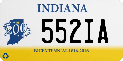 IN license plate 552IA