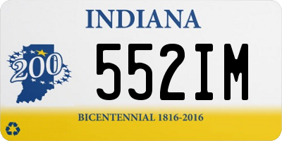 IN license plate 552IM