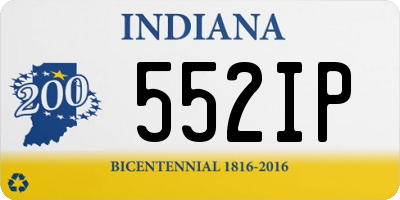 IN license plate 552IP