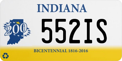 IN license plate 552IS