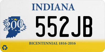 IN license plate 552JB