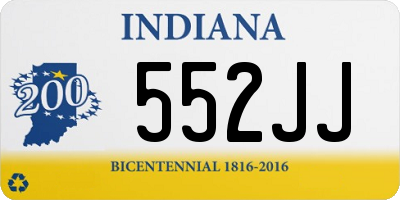 IN license plate 552JJ