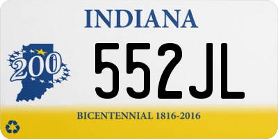 IN license plate 552JL