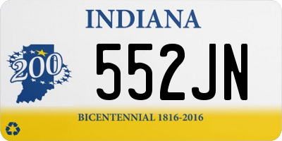 IN license plate 552JN