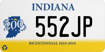 IN license plate 552JP