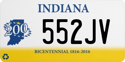 IN license plate 552JV