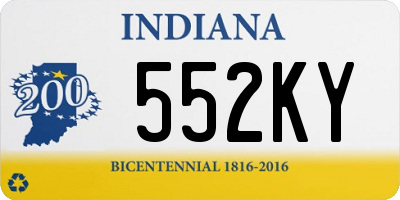 IN license plate 552KY