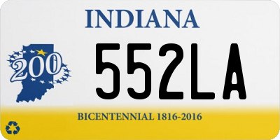 IN license plate 552LA